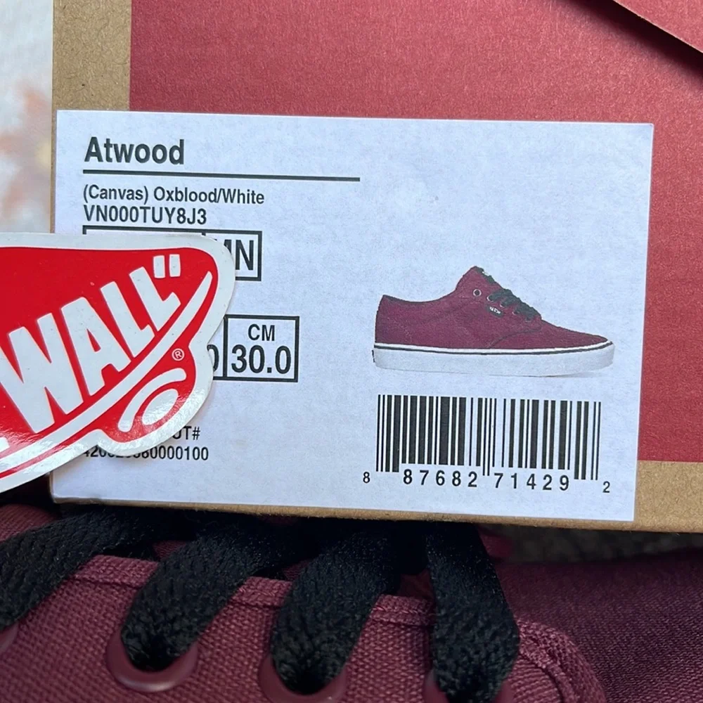 Vans WMNS Atwood
(Canvas) Oxblood/White
VN000TUY8J3
Sneakers - Picture 16 of 16